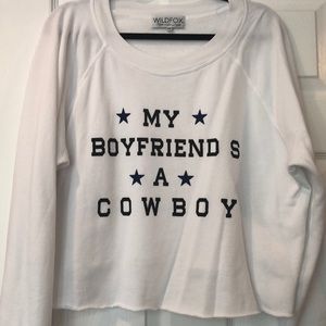 Wildfox Cropped Sweatshirt / Shirt